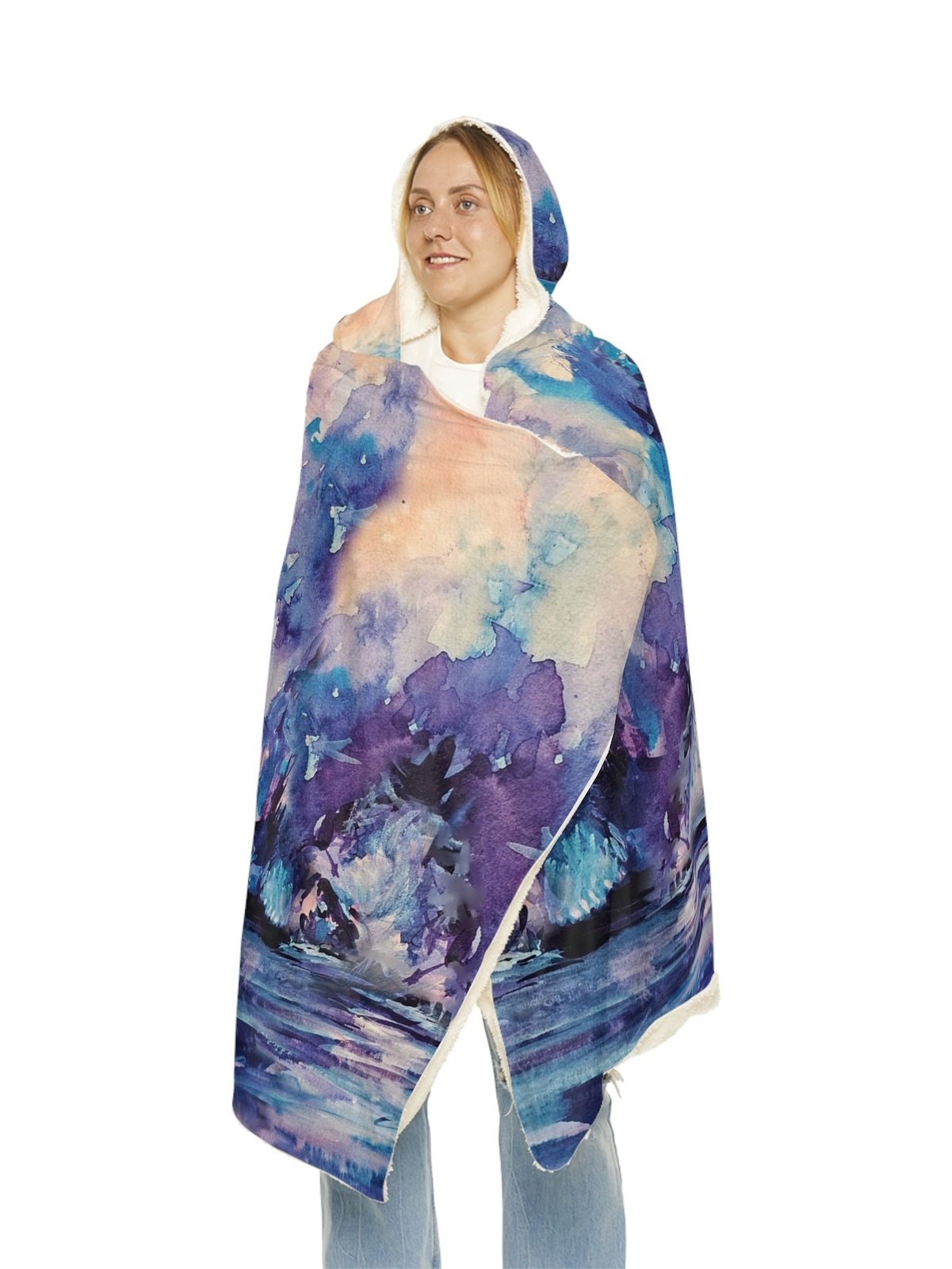 Hooded Snuggle Blanket - I'll protect you - Premium Blanket from Printify - Just $70! Shop now at Paintedd