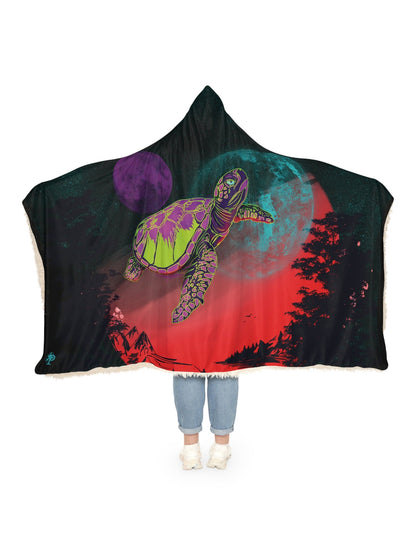 Hooded Snuggle Blanket - Floating in the Sky - Premium Blanket from Printify - Just $70! Shop now at Paintedd