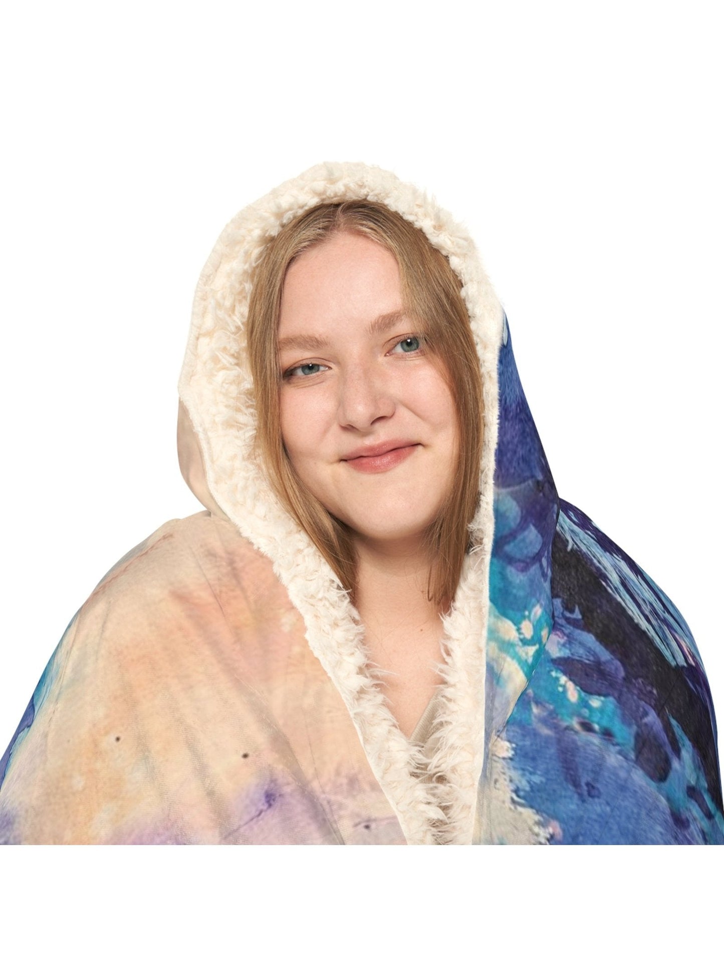 Hooded Snuggle Blanket - I'll protect you - Premium Blanket from Printify - Just $70! Shop now at Paintedd