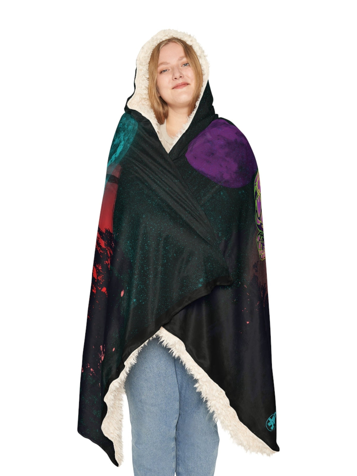 Hooded Snuggle Blanket - Floating in the Sky - Premium Blanket from Printify - Just $70! Shop now at Paintedd