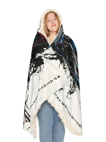 Hooded Snuggle Blanket - PaintedWarriors - Premium Blanket from Printify - Just $80! Shop now at Paintedd