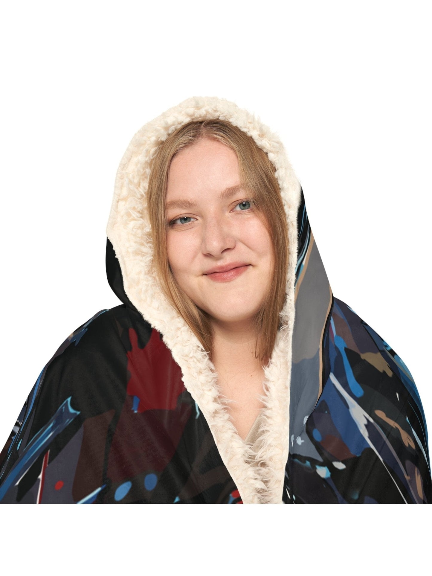 Hooded Snuggle Blanket - PaintedWarriors - Premium Blanket from Printify - Just $80! Shop now at Paintedd