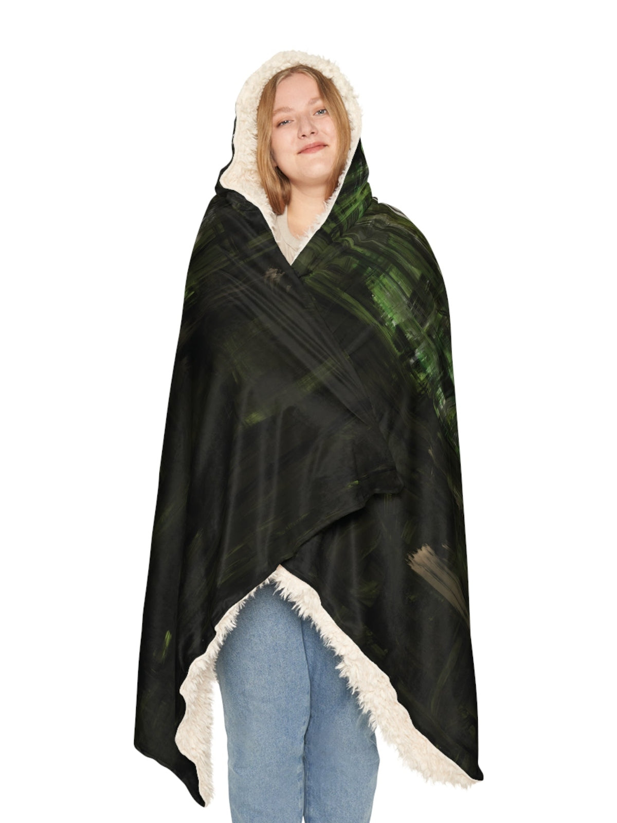 Hooded Snuggle Blanket - Inside out Girl - Premium Blanket from Printify - Just $70! Shop now at Paintedd