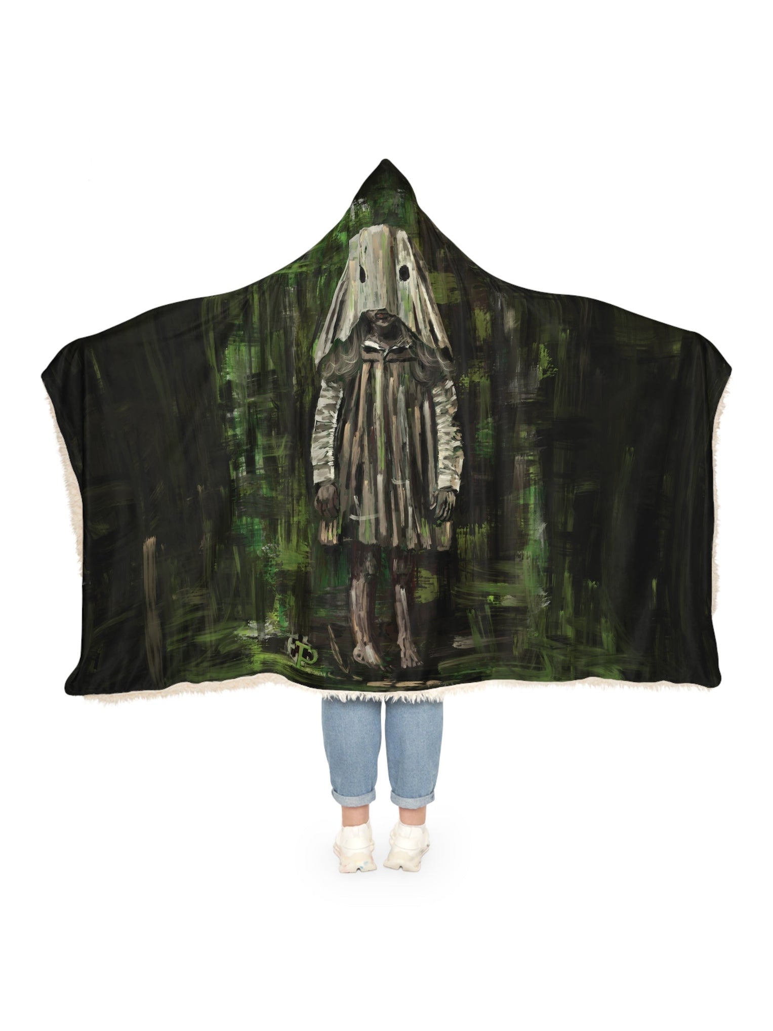 Hooded Snuggle Blanket - Inside out Girl - Premium Blanket from Printify - Just $70! Shop now at Paintedd