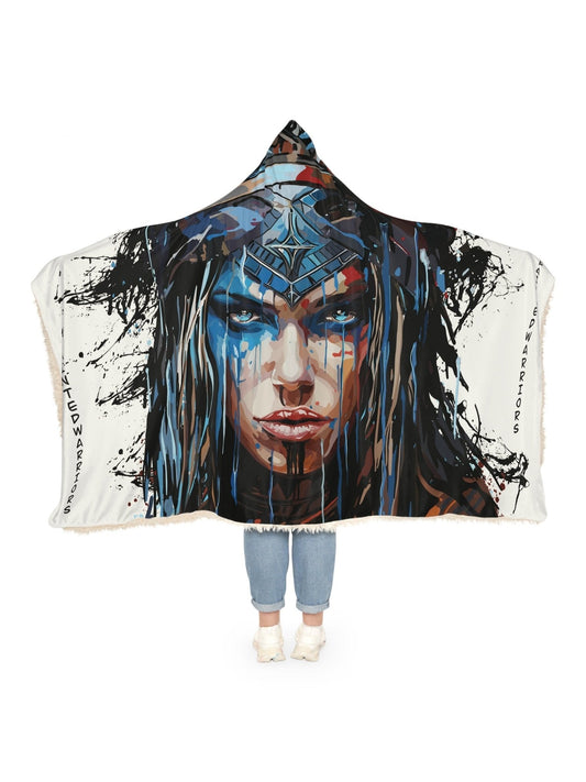 Hooded Snuggle Blanket - PaintedWarriors - Premium Blanket from Printify - Just $80! Shop now at Paintedd