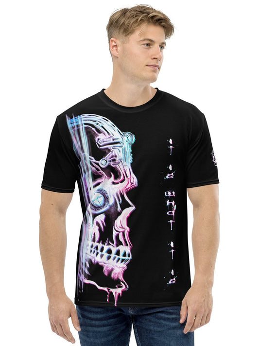 Men's t-shirt - Neon Skull - Premium Shirt from Paintedd - Just $50! Shop now at Paintedd