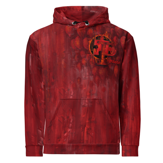 Unisex Hoodie - Red Balloons - Premium Hoodie from Paintedd - Just $85! Shop now at Paintedd