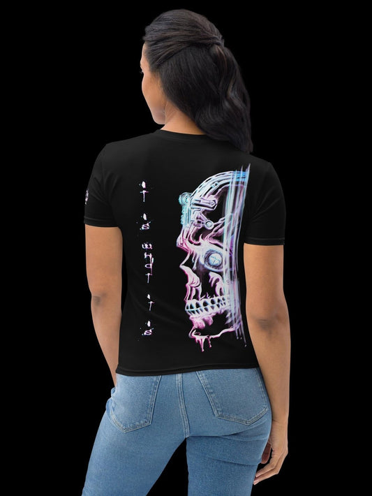 Women's T-shirt - Neon Skull - Premium Shirt from Paintedd - Just $50! Shop now at Paintedd