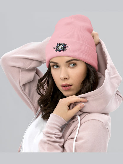 Cuffed Beanie - Little book monster - Premium Clothing from Paintedd - Just $35! Shop now at Paintedd