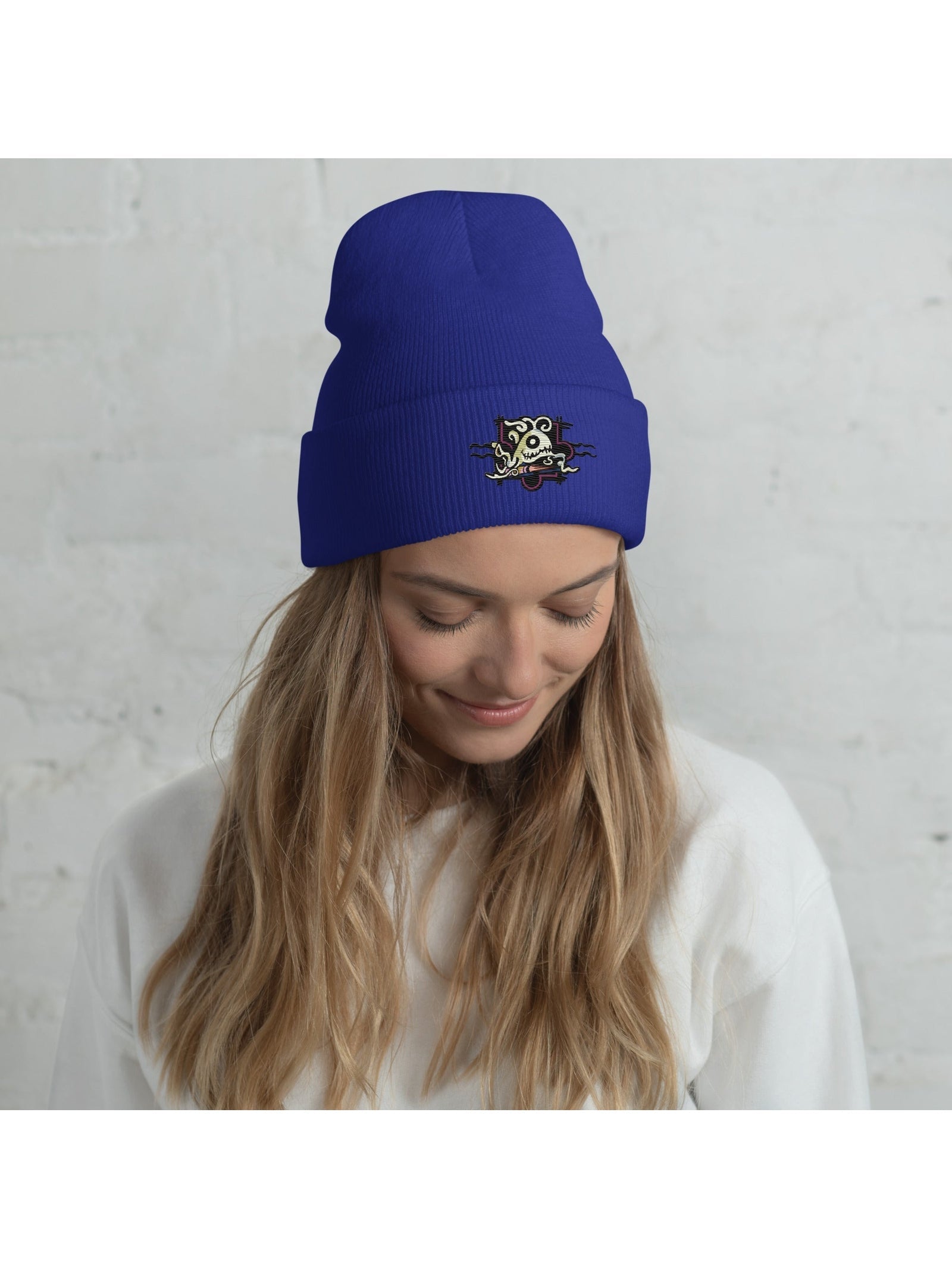 Cuffed Beanie - Little book monster - Premium Clothing from Paintedd - Just $35! Shop now at Paintedd