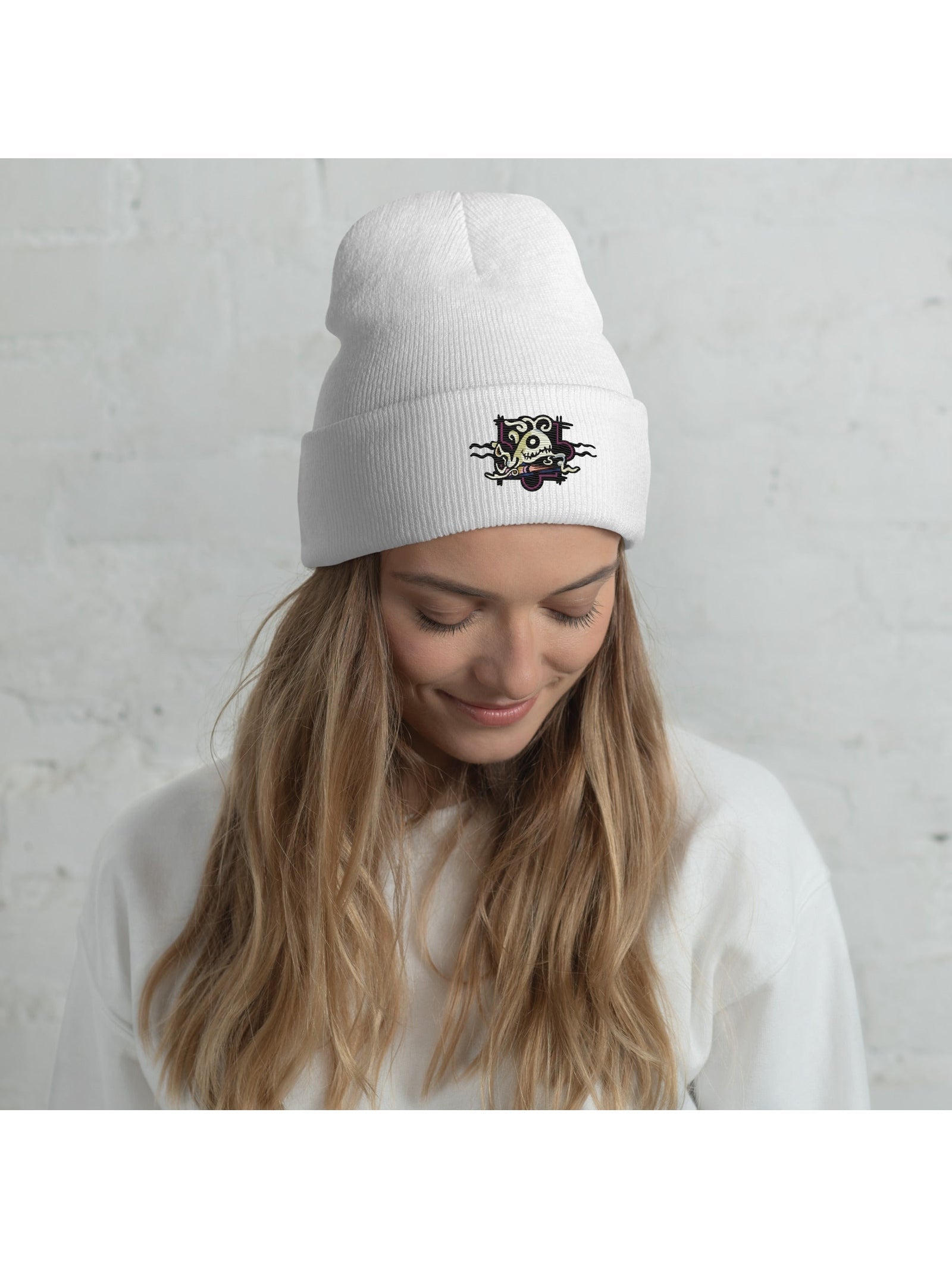 Cuffed Beanie - Little book monster - Premium Clothing from Paintedd - Just $35! Shop now at Paintedd