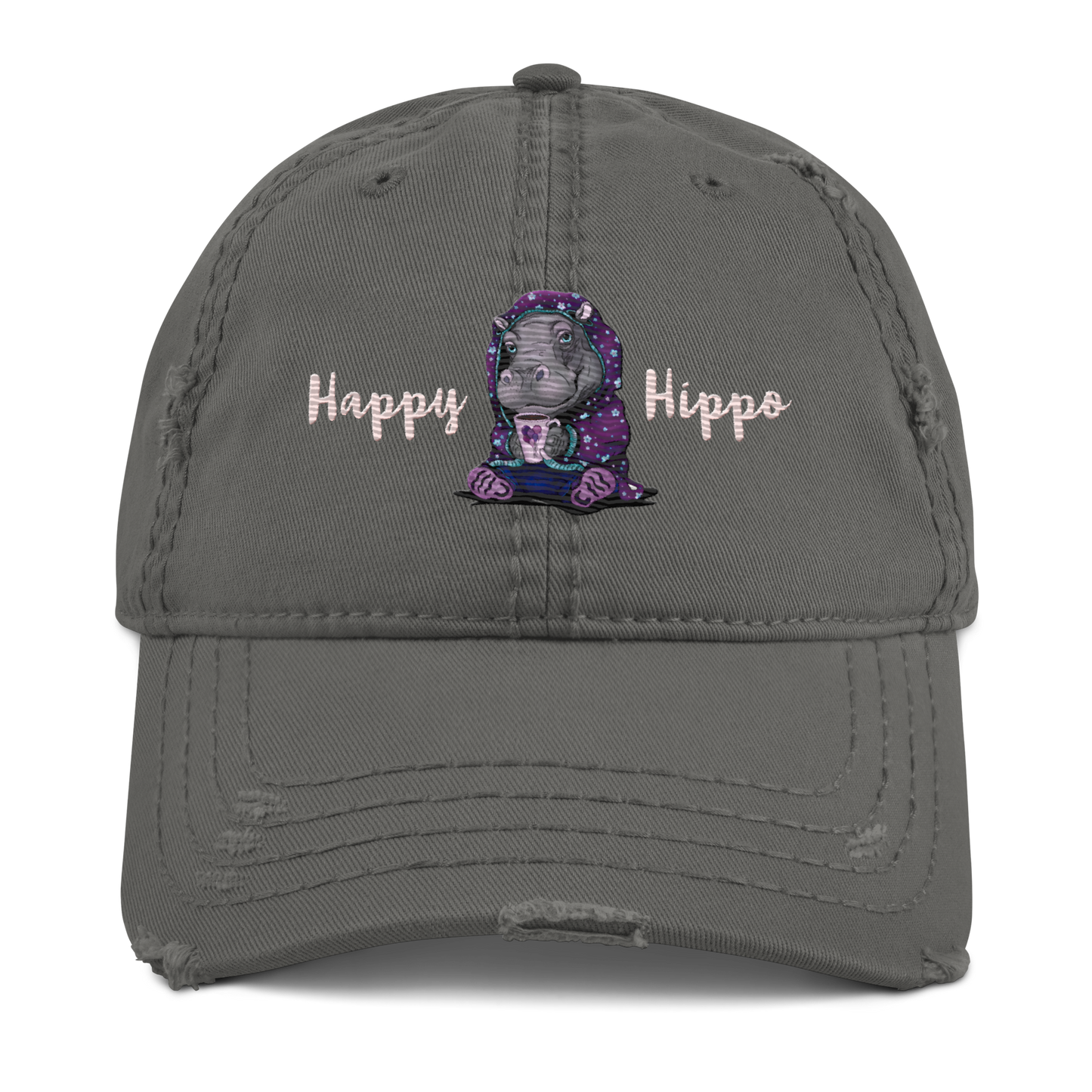 Hat - Happy Hippo - Premium Hat from Paintedd - Just $45! Shop now at Paintedd