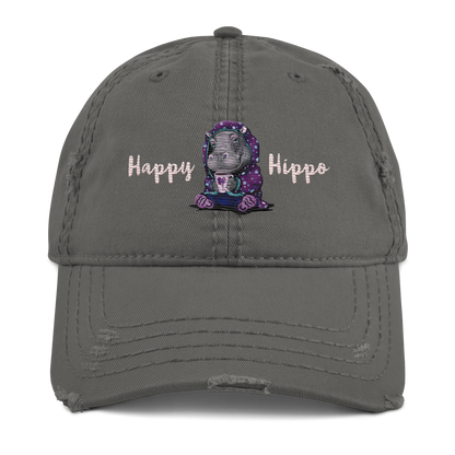 Hat - Happy Hippo - Premium Hat from Paintedd - Just $45! Shop now at Paintedd