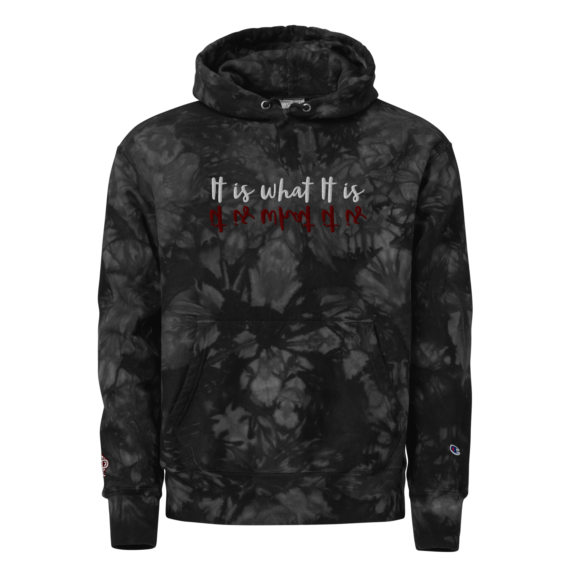 Unisex Champion hoodie - It is what it is - Premium Hoodie from Paintedd - Just $95! Shop now at Paintedd