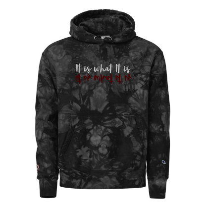 Unisex Champion hoodie - It is what it is - Premium Hoodie from Paintedd - Just $95! Shop now at Paintedd