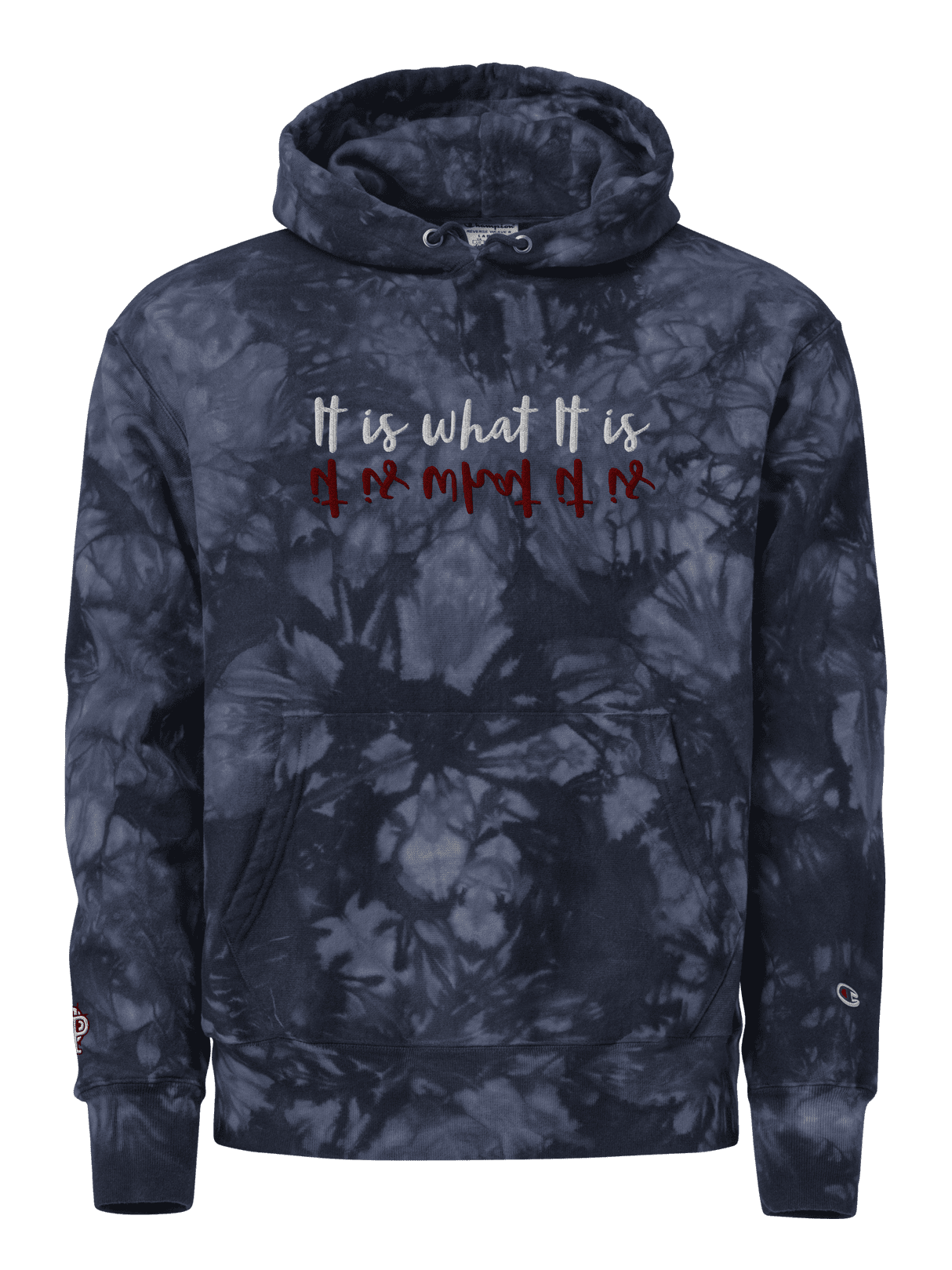 Unisex Champion hoodie - It is what it is - Premium Hoodie from Paintedd - Just $95! Shop now at Paintedd