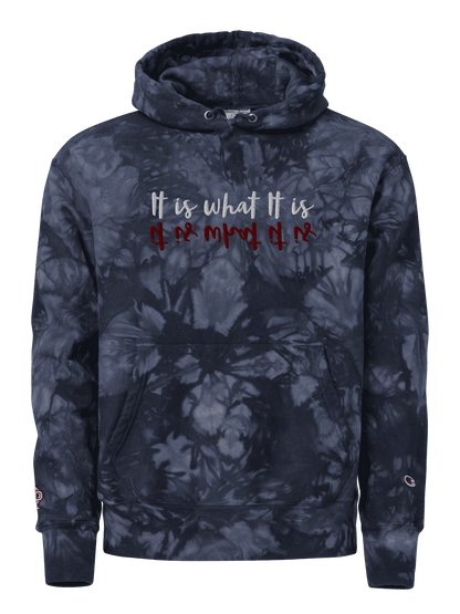 Unisex Champion hoodie - It is what it is - Premium Hoodie from Paintedd - Just $95! Shop now at Paintedd