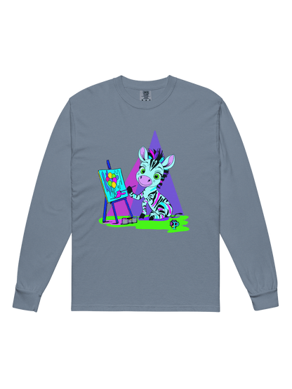 Heavyweight long-sleeve shirt - Creative Vibes - Premium Sweater from Paintedd - Just $65! Shop now at Paintedd