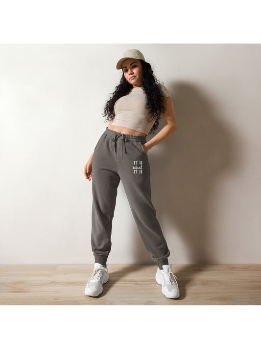 Unisex Sweatpants - It is what it is - Premium Pants from Paintedd - Just $75! Shop now at Paintedd