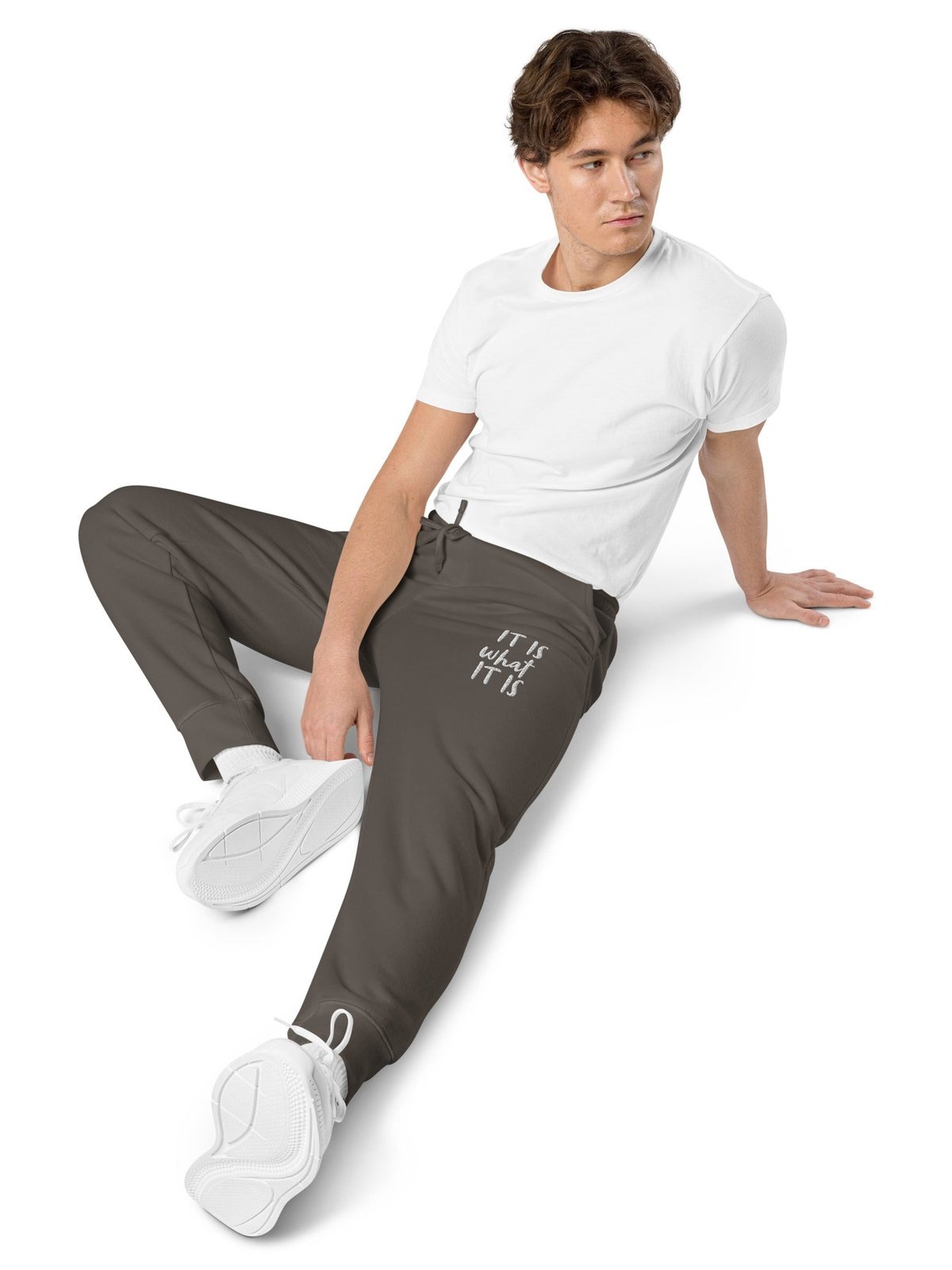 Unisex Sweatpants - It is what it is - Premium Pants from Paintedd - Just $75! Shop now at Paintedd