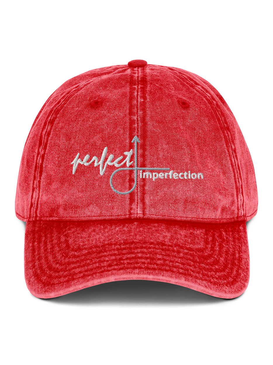 Vintage Cotton Twill Cap - Perfect Imperfection - Premium Hat from Paintedd - Just $50! Shop now at Paintedd