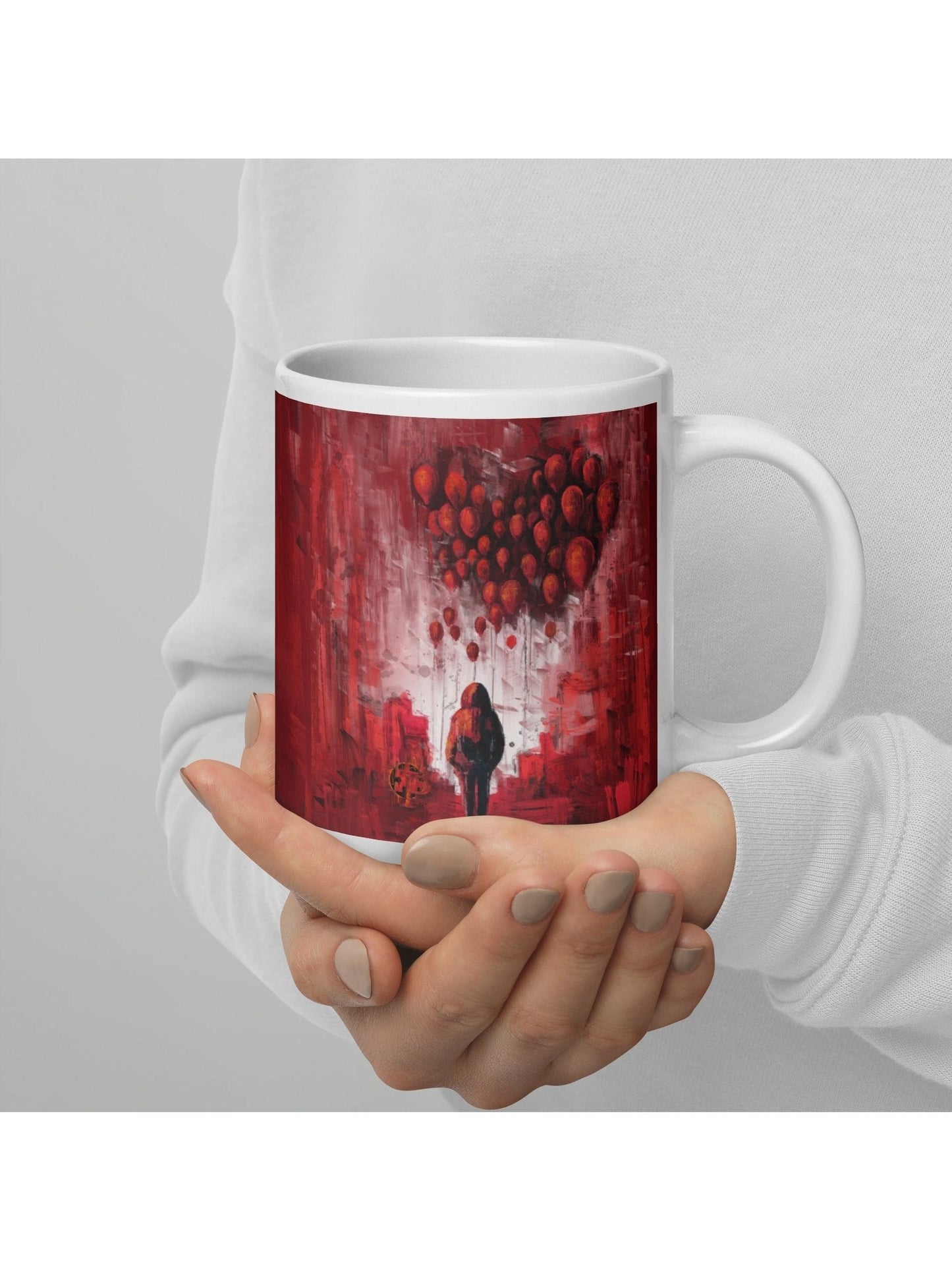 Mug - Balloon Girl - Premium Mug from Paintedd - Just $32! Shop now at Paintedd